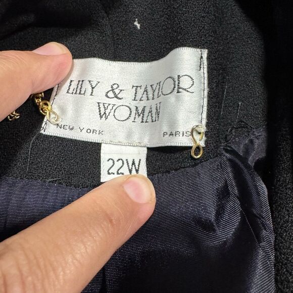 Vintage Lily & Taylor Women’s Plus Blazer Jacket sz 22W Career Formal # E841-K - Picture 6 of 7